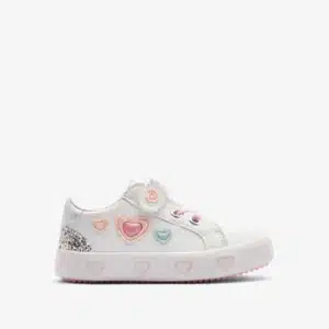 Zapatillas Corazones Blancas / Rosas