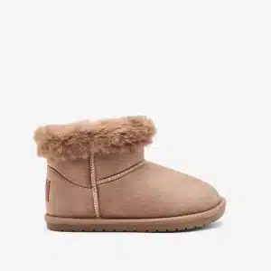 Botas Australianas Bajas con Pelo Goflex Beige B&W - BAREFOOT