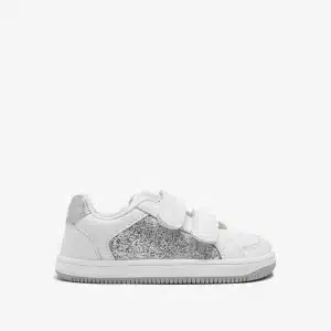 Zapatillas Plateadas Barefoot Osito Goflex con Glitter
