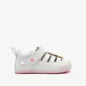Sandalias Conguitos Blancas Barefoot Corazones Multicolor